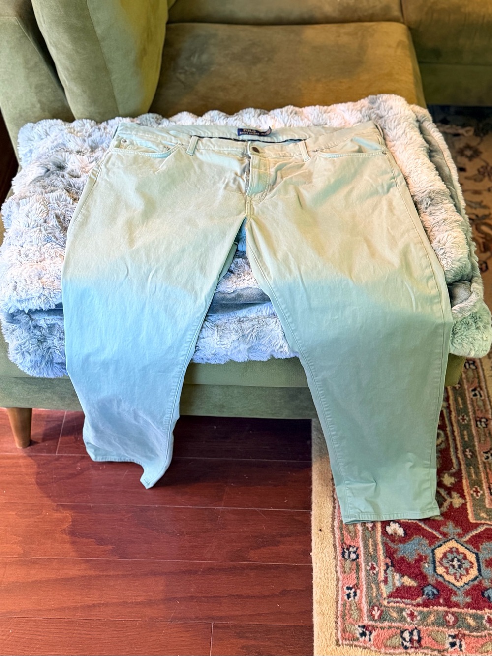 Ralph Lauren Straight-Leg Jeans in Sage Green